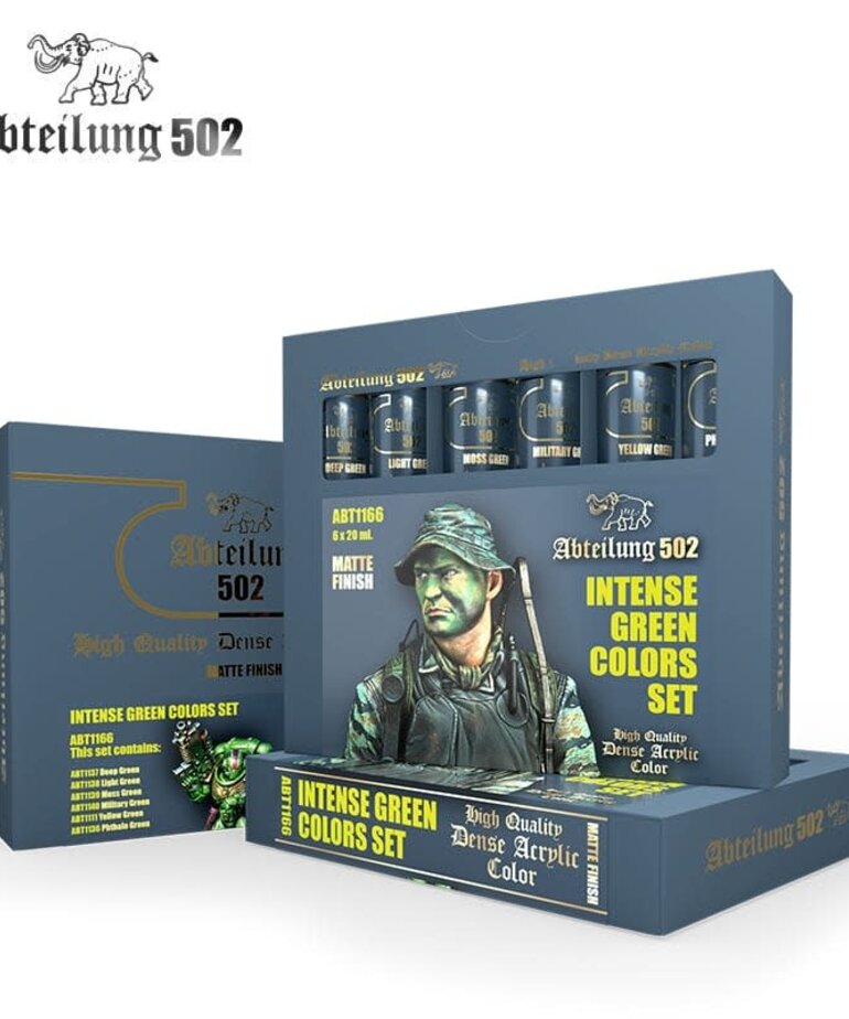 Abteilung 502 Abteilung 502 Dense Acrylic ABT1166 Intense Greens Colors (6) Set