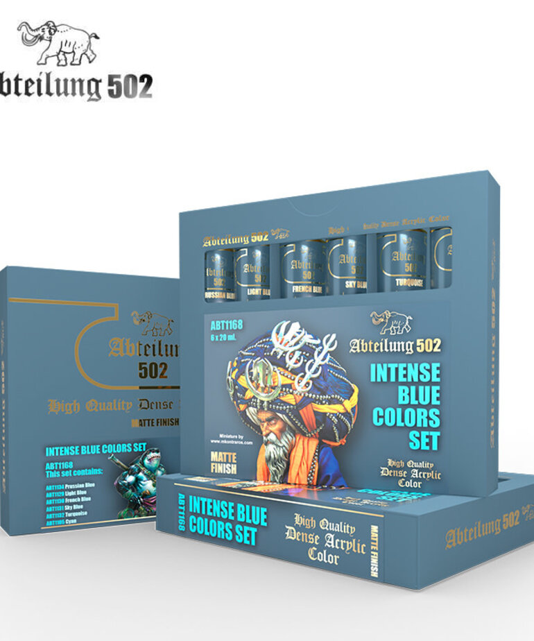 Abteilung 502 Abteilung 502 Dense Acrylic ABT1168 Intense Blue Colors (6) Set