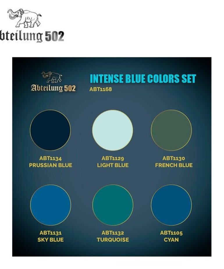 Abteilung 502 Abteilung 502 Dense Acrylic ABT1168 Intense Blue Colors (6) Set