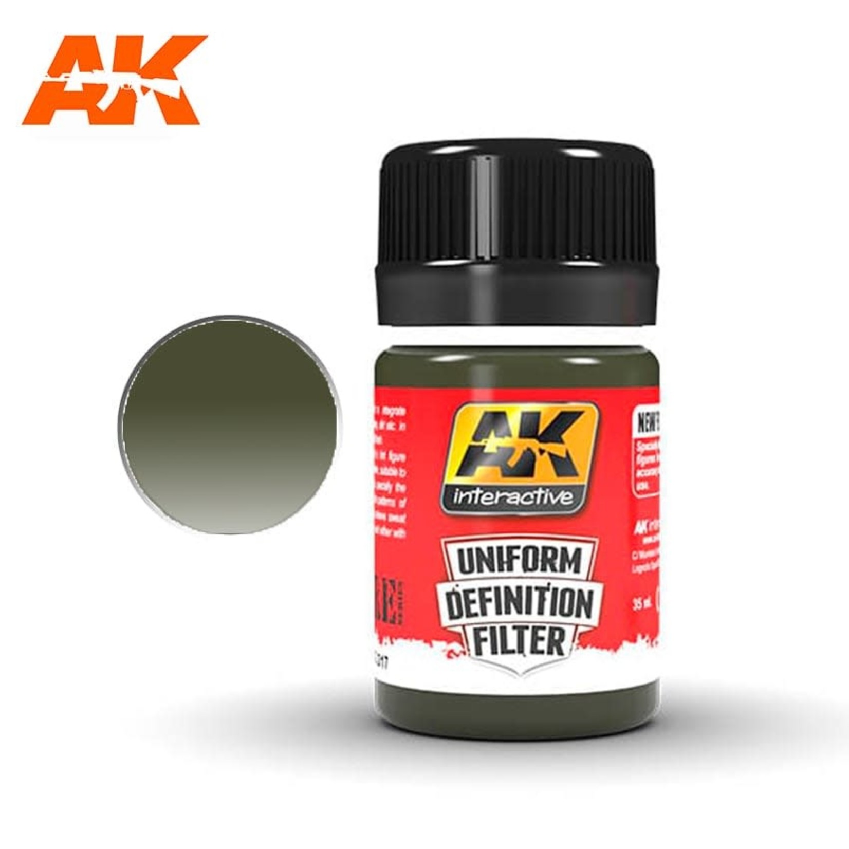 AK Interactive AK3017 Uniform Definition Filter Green Glaze 35ml