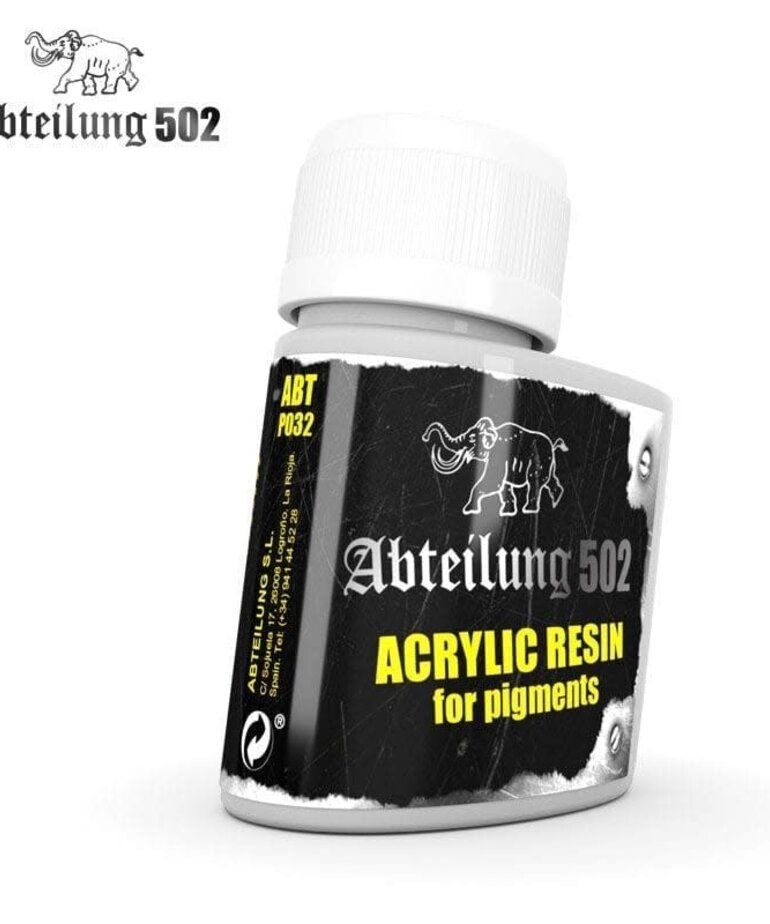 AK Interactive Abteilung 502 ABTP032 Acrylic Resin for Pigments 75ml