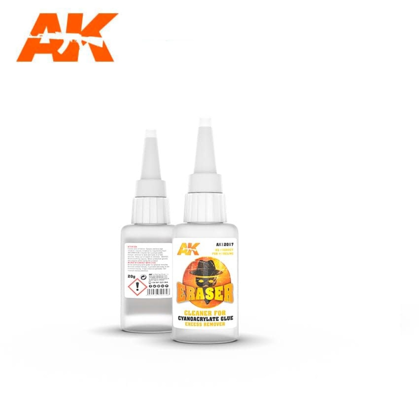 AK Interactive AK12017 Eraser Cleaner for CA glue  20gr