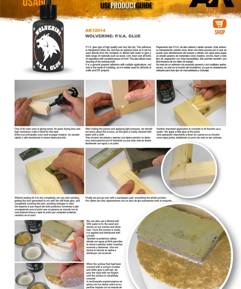 AK Interactive AK12014 Wolverine P.V.A. glue 100ml