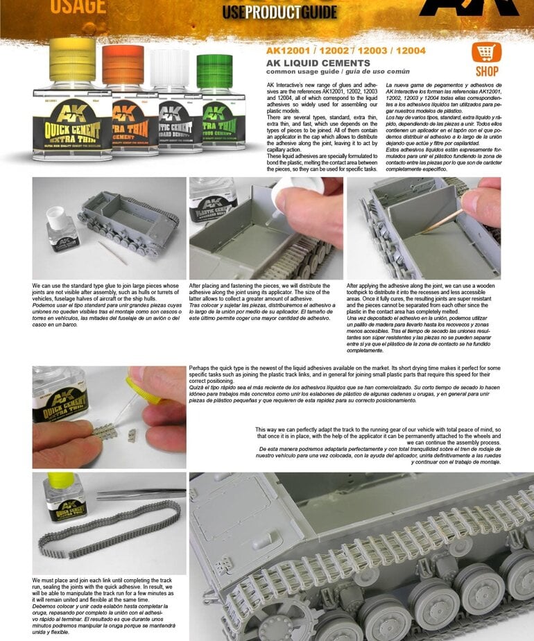 AK Interactive AK12001 AK Quick Cement Extra Thin 40ml