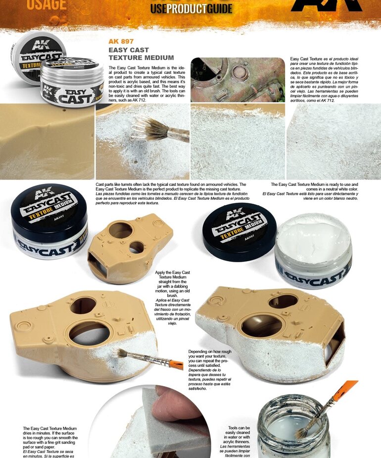 AK Interactive AK897 AK Easy Cast Texture Medium  130gr
