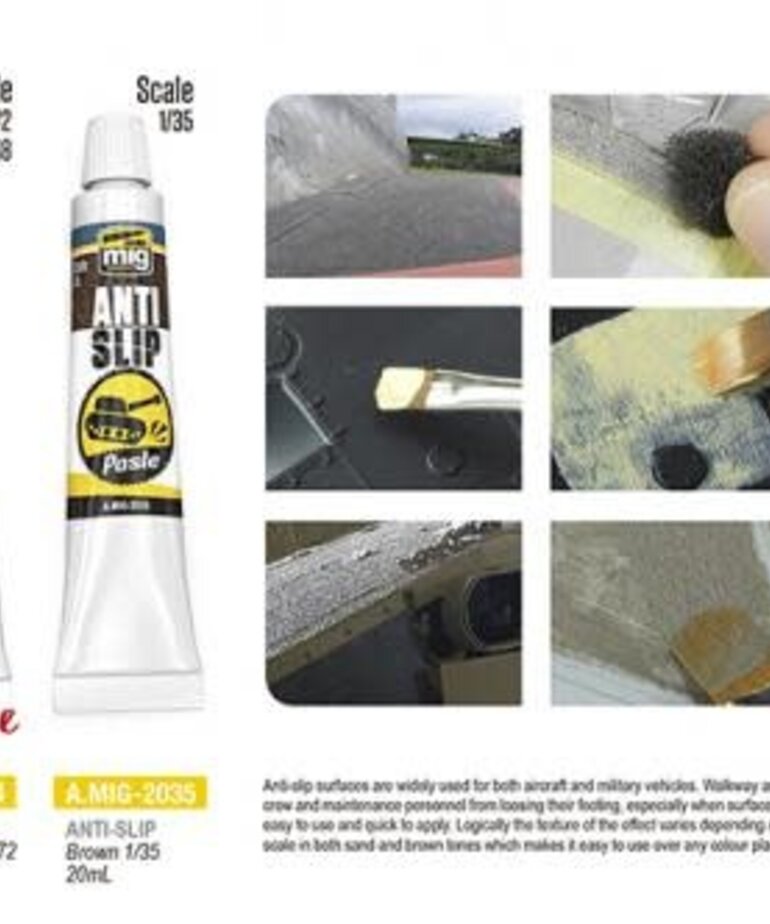 Ammo by Mig Jimenez A.MIG-2033 AntiSlip Paste Sand Color 20ml