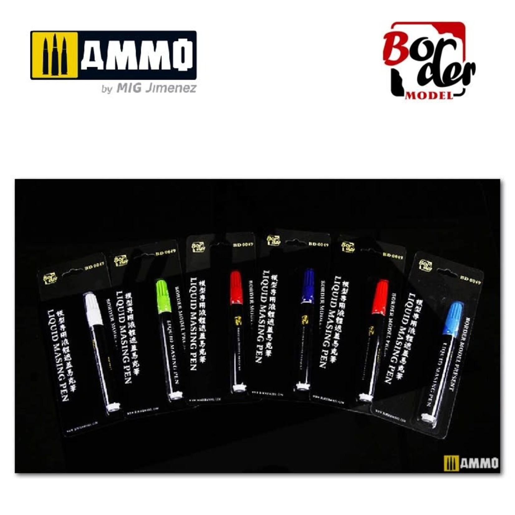 Ammo by Mig Jimenez Border BD0049-P Liquid Masking Pen Purple 3gr