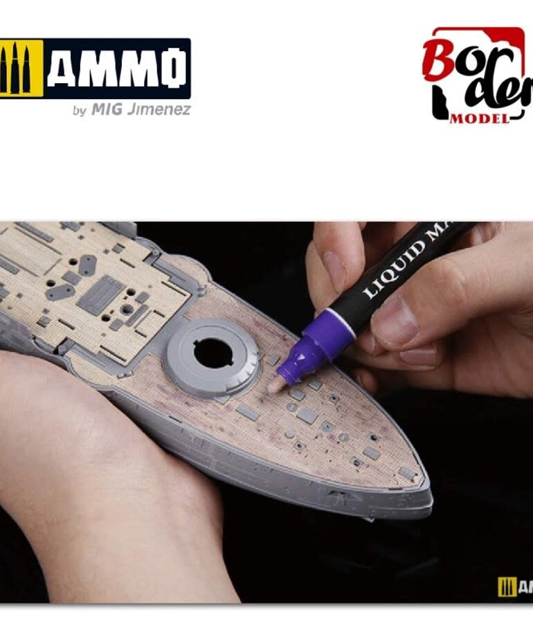 Ammo by Mig Jimenez Border BD0049-P Liquid Masking Pen Purple 3gr