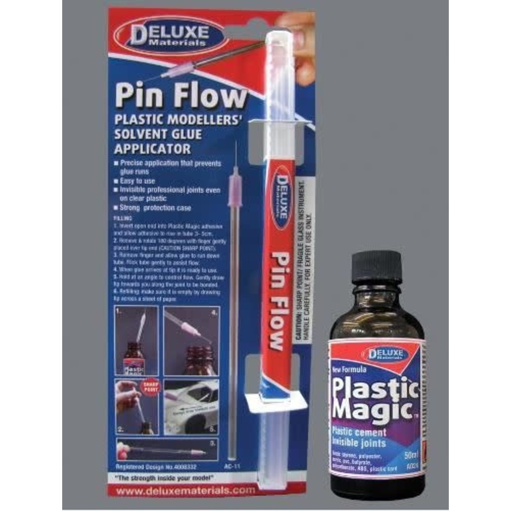 Deluxe Materials Deluxe Materials Pin Flow Plastic Modeller's Solvent Glue Applicator
