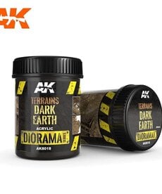 AK Interactive AK8018 Diorama - Terrains Dark Earth 250ml