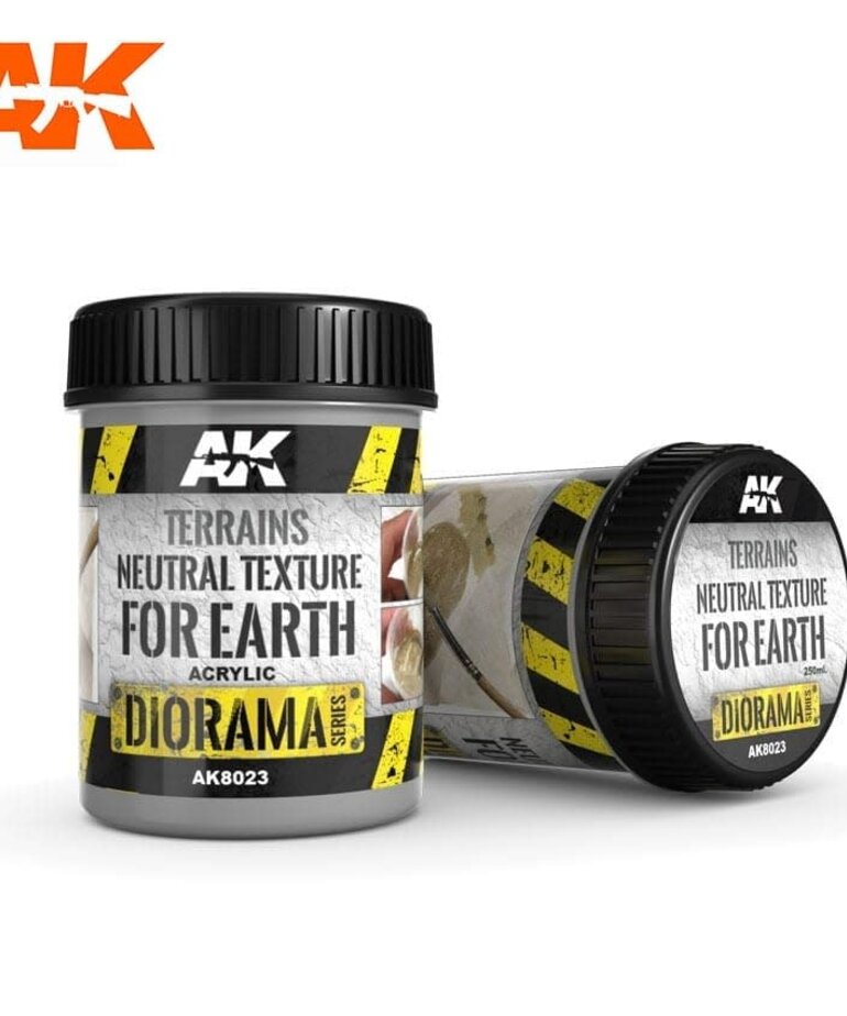 AK Interactive AK8023 Diorama - Terrains Neutral Texture for Earth 250ml