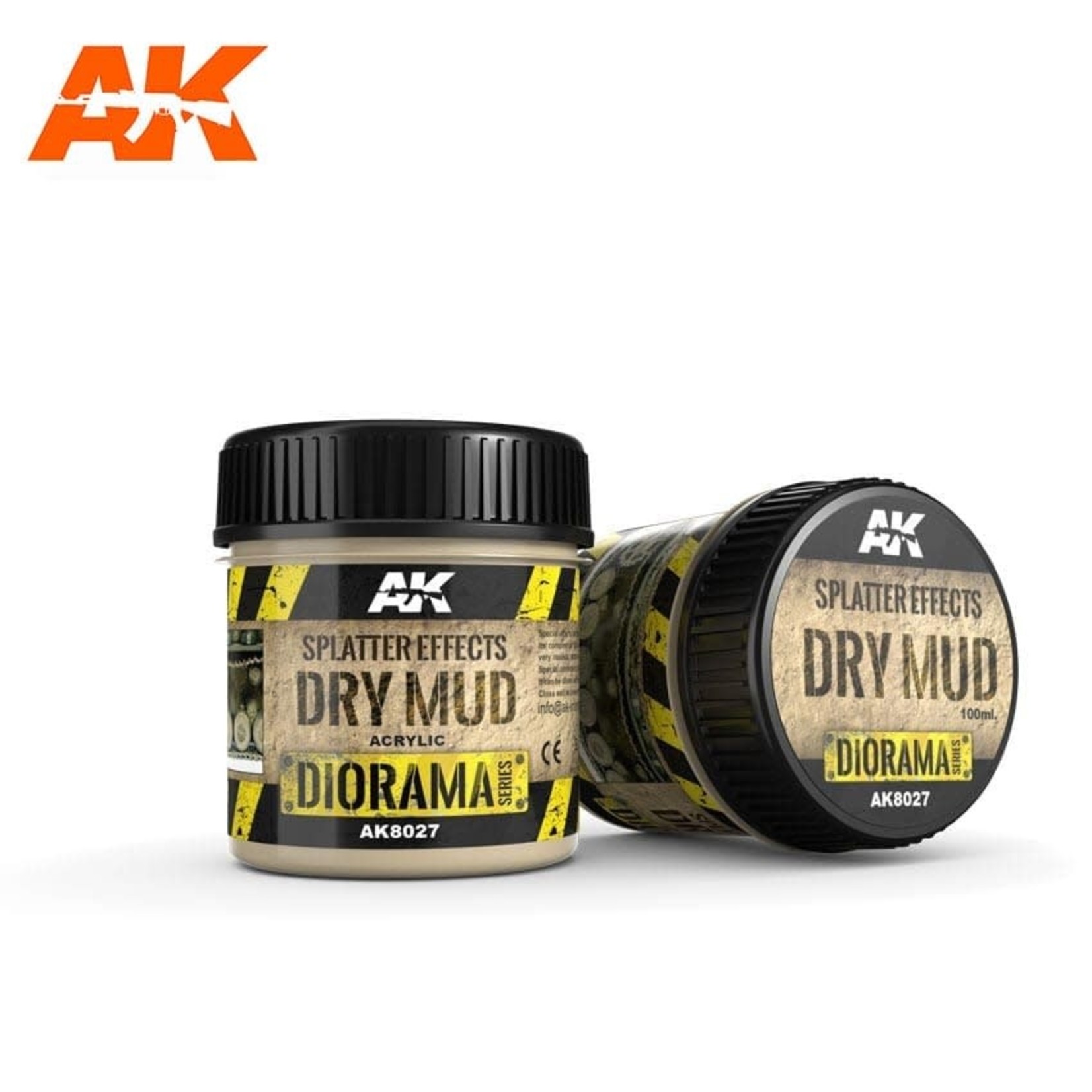 AK Interactive AK8027 Diorama - Splatter Effects Dry Mud 100ml