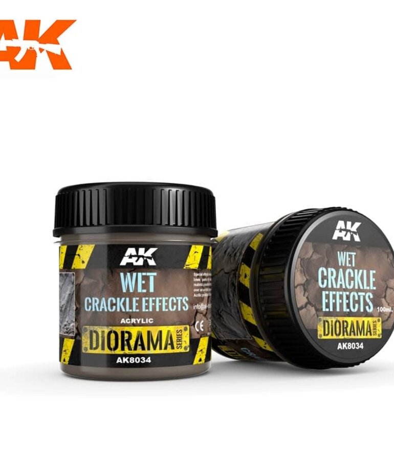 AK Interactive AK8034 Diorama - Wet Crackle Effects 100ml