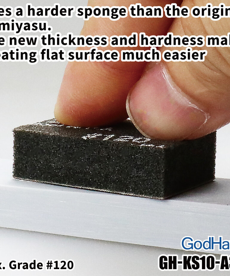 GodHand GodHand Kamiyasu Sanding Sponge Stick 10mm - Assortment (12) Set A