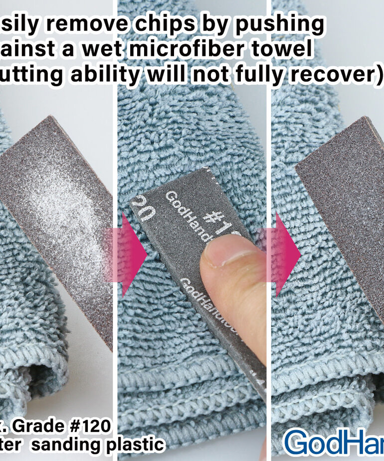 GodHand GodHand Kamiyasu Sanding Sponge Stick 3mm - #120 (5) Set