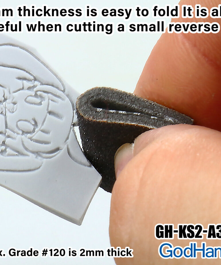 GodHand GodHand Kamiyasu Sanding Sponge Stick 3mm - #240 (5) Set