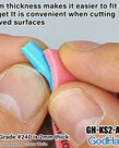 GodHand GodHand Kamiyasu Sanding Sponge Stick 5mm - #240 (4) Set