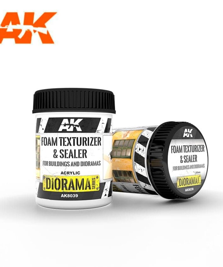 AK Interactive AK8039 Diorama - Foam Texturizer & Sealer 250ml