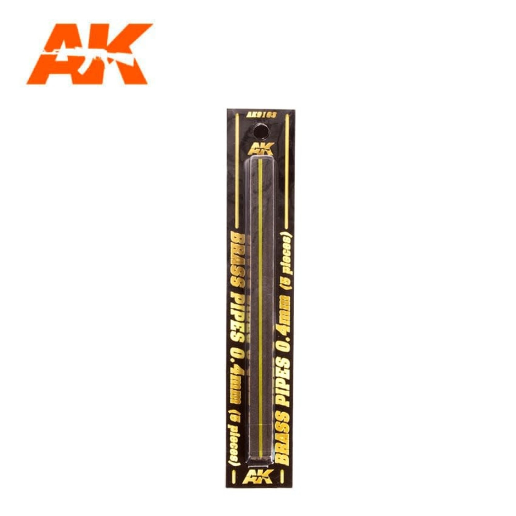 AK Interactive AK9103 BRASS PIPES 0.4mm (5) set