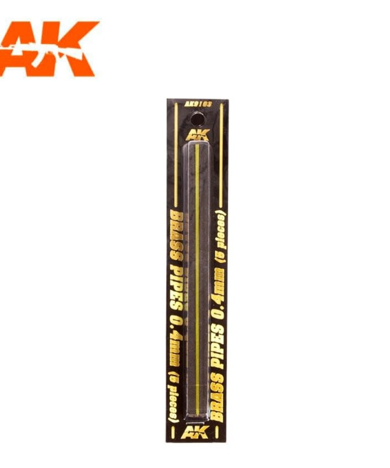 AK Interactive AK9103 BRASS PIPES 0.4mm (5) set