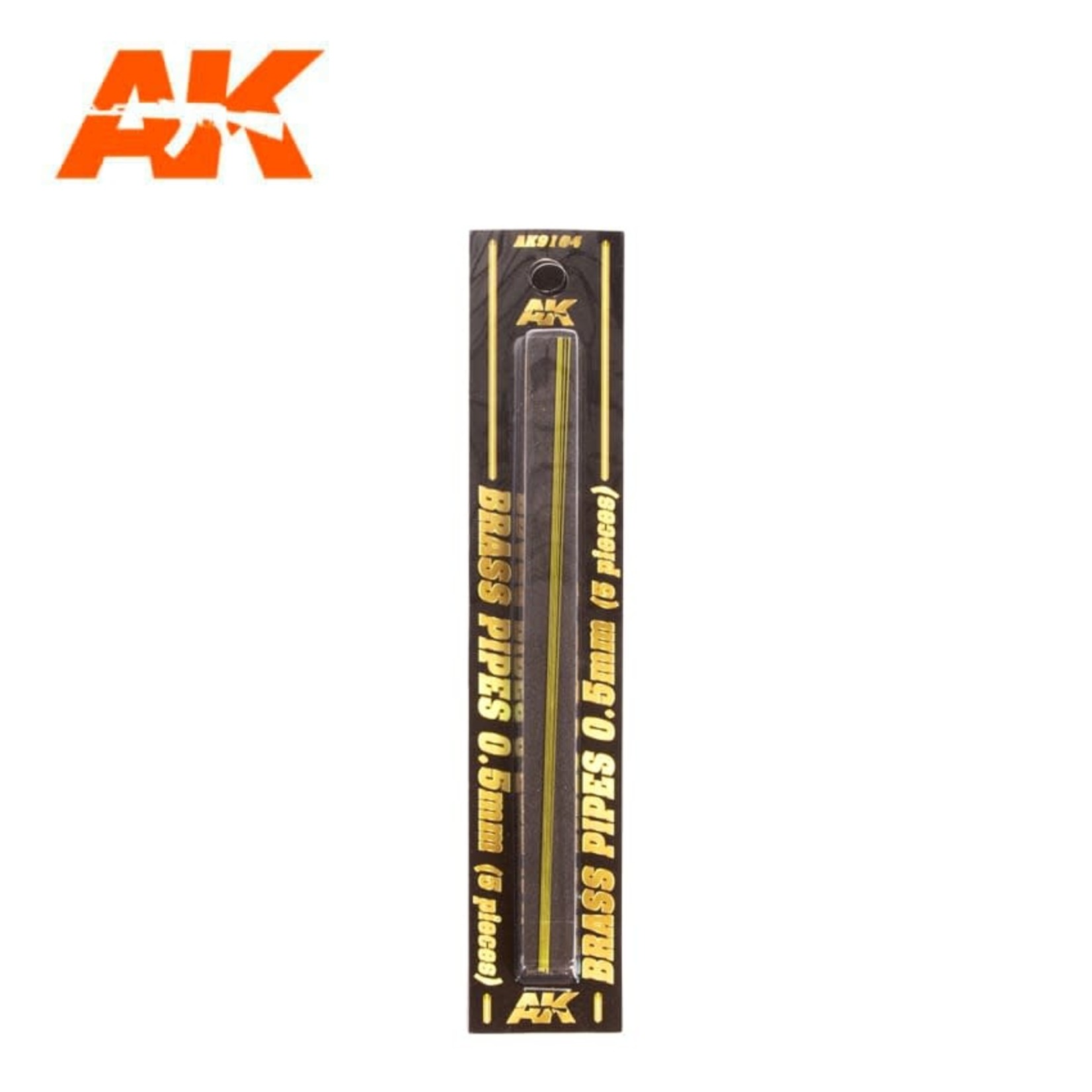 AK Interactive AK9104 BRASS PIPES 0.5mm (5) set