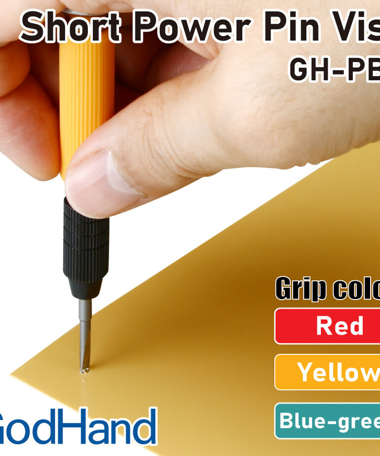 GodHand GodHand Short Power Pin Vise Blue-Green