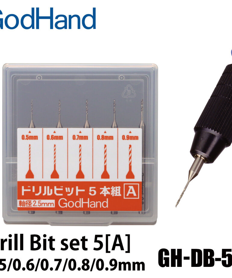GodHand GodHand Drill Bit (5) set A