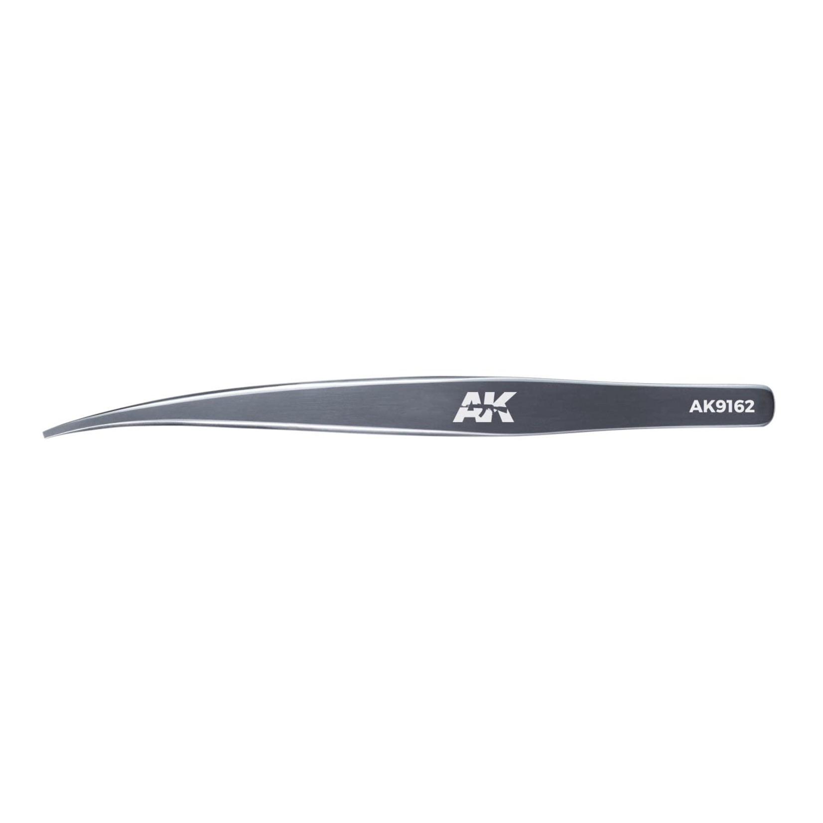 AK Interactive AK9162 HG Angled Tweezers Flat-End