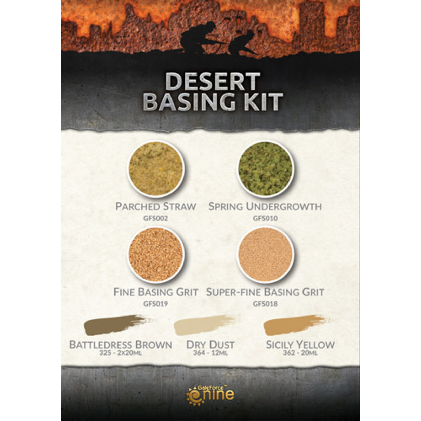 Gale Force Nine Flames of War Desert Basing Kit