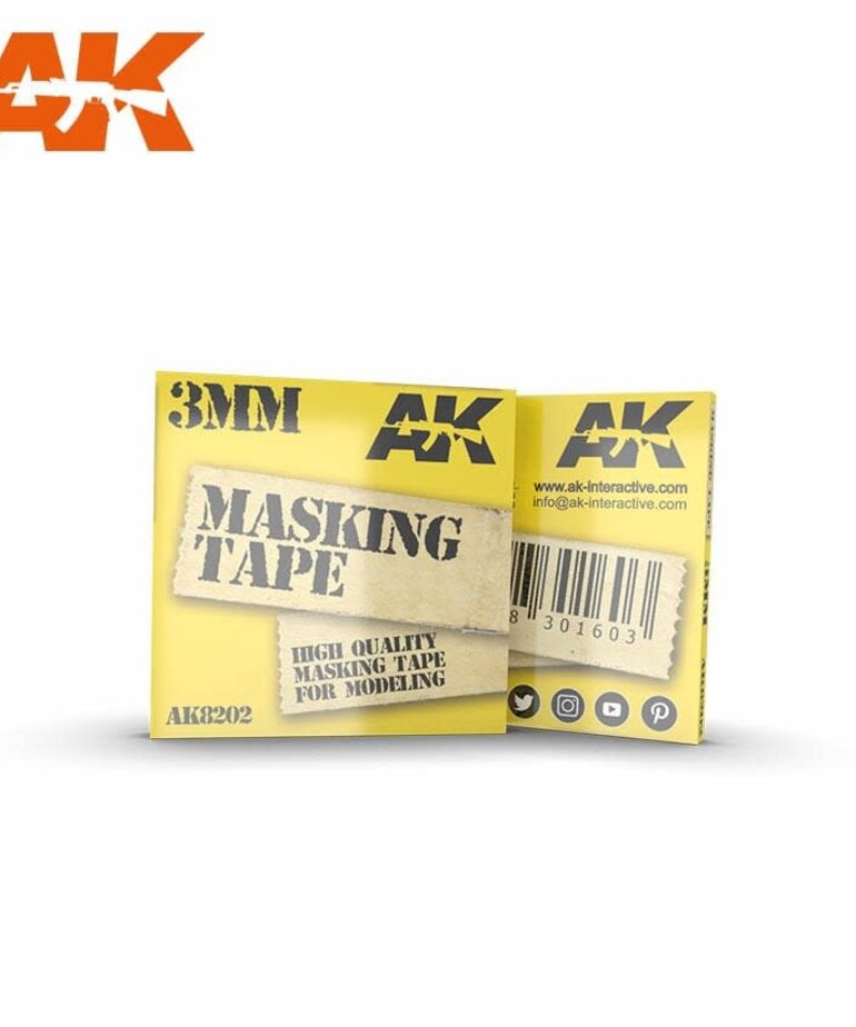 AK Interactive AK8202 Masking Tape 3mm