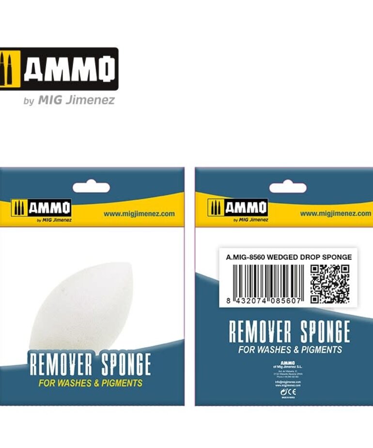 Ammo by Mig Jimenez A.MIG-8560 Wedged Remover Drop Sponge