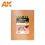 AK Interactive AK8054 Cork Sheets Coarse Grained, 200 x 300 x 3mm (2) Set