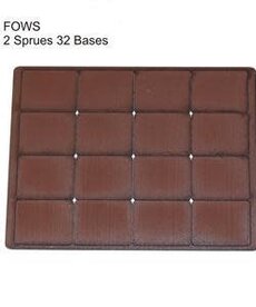 4Ground NWD 4Ground FOW Small Brown Primed Bases (32) Set
