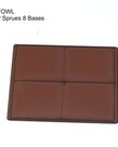 4Ground 4Ground FOW Large Brown Primed Bases (8) Set