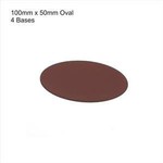 4Ground NWD 4Ground 100mm x 50mm Oval Brown Primed Bases (18) Set