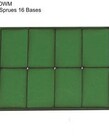 4Ground 4Ground FOW Medium Green Primed Bases (16) Set