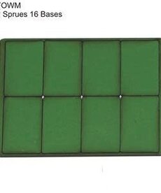 4Ground NWD 4Ground FOW Medium Green Primed Bases (16) Set