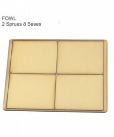 4Ground NWD 4Ground FOW Large Tan Primed Bases (8) Set