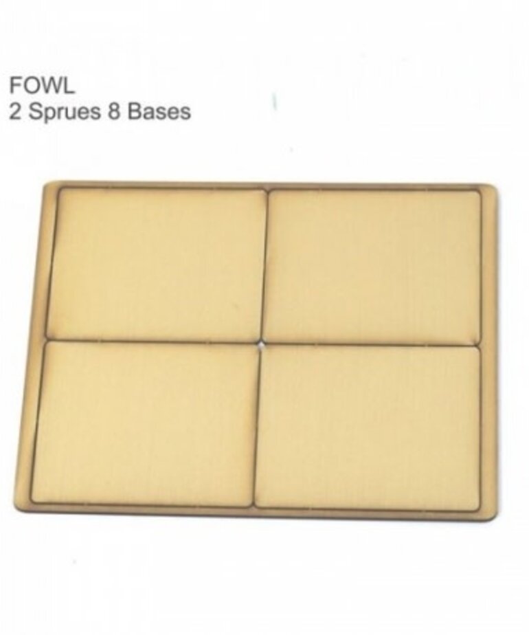 4Ground 4Ground FOW Large Tan Primed Bases (8) Set