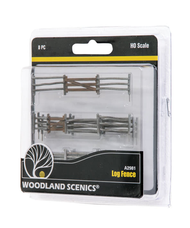 Woodland Scenics Woodland Scenics Log Fence (8) Set