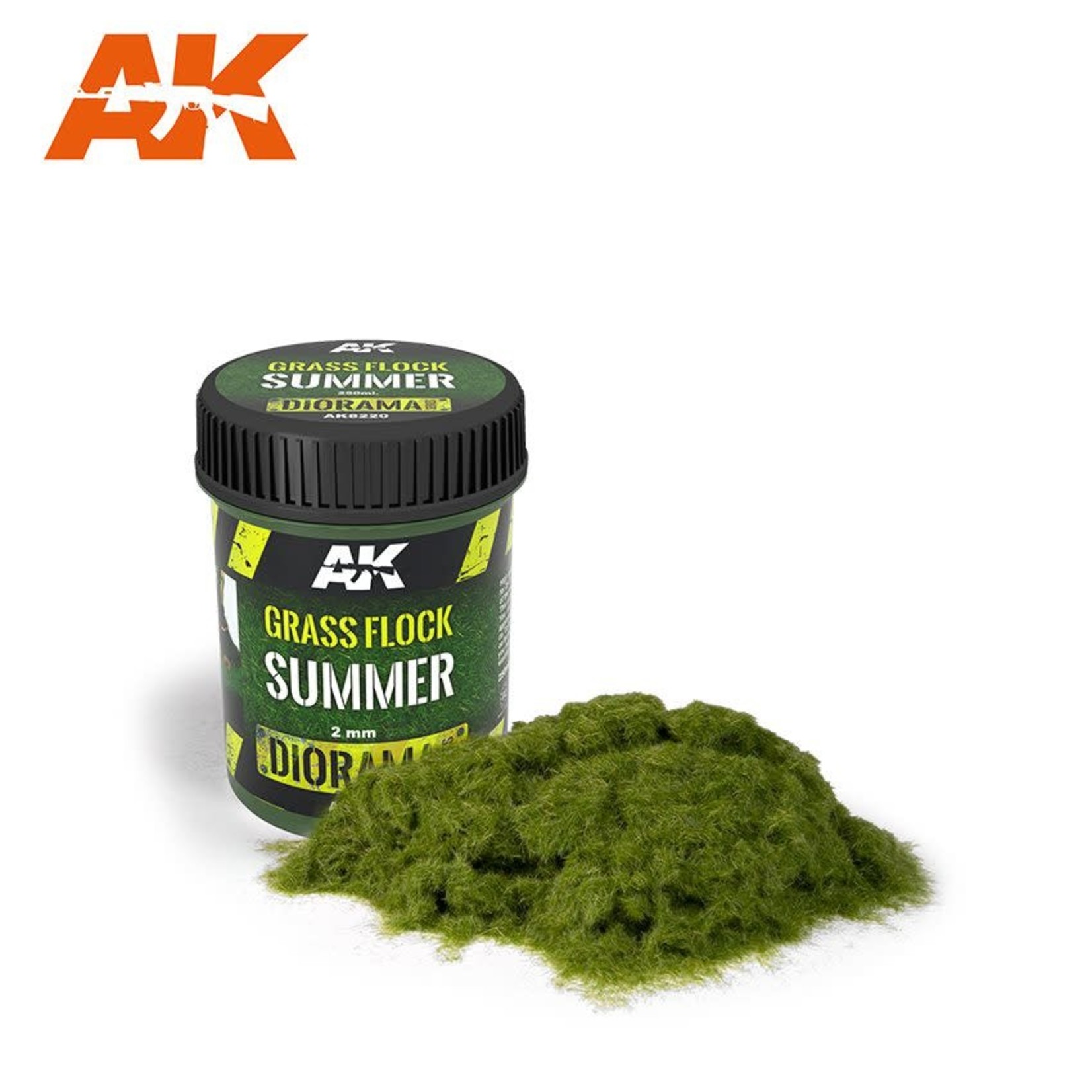 AK Interactive AK8220 Grass Flock 2mm Summer