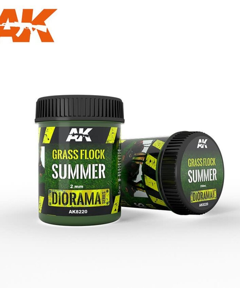 AK Interactive AK8220 Grass Flock 2mm Summer