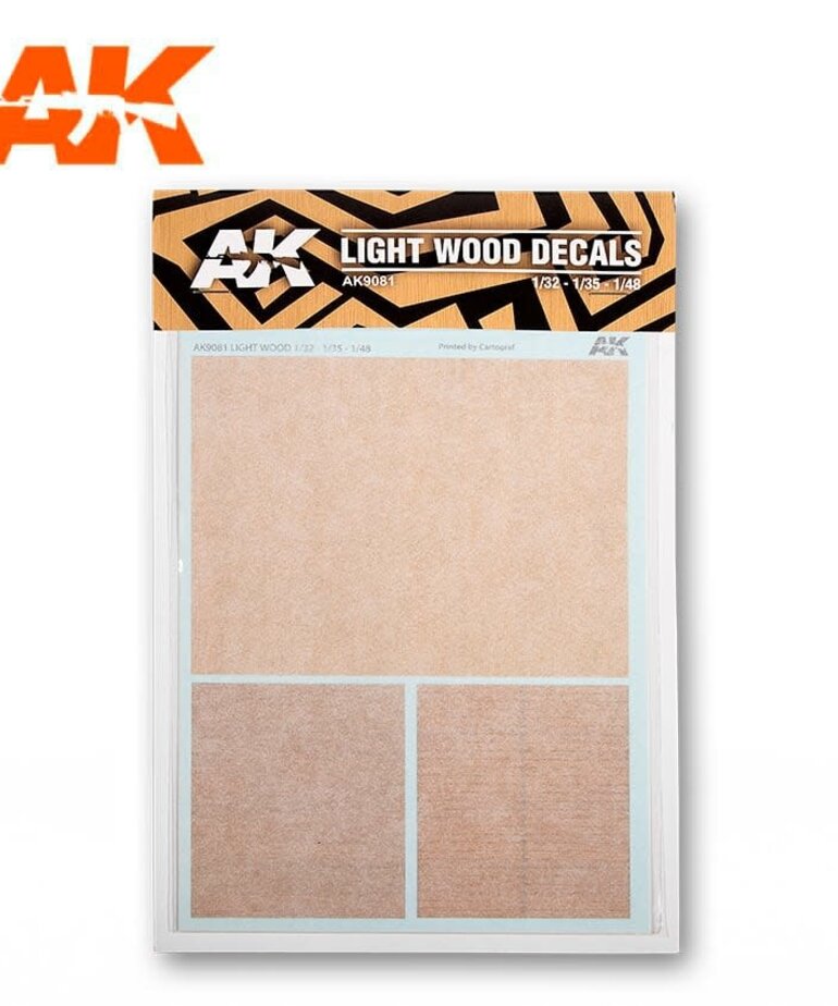 AK Interactive AK9081 Light Wood Decals