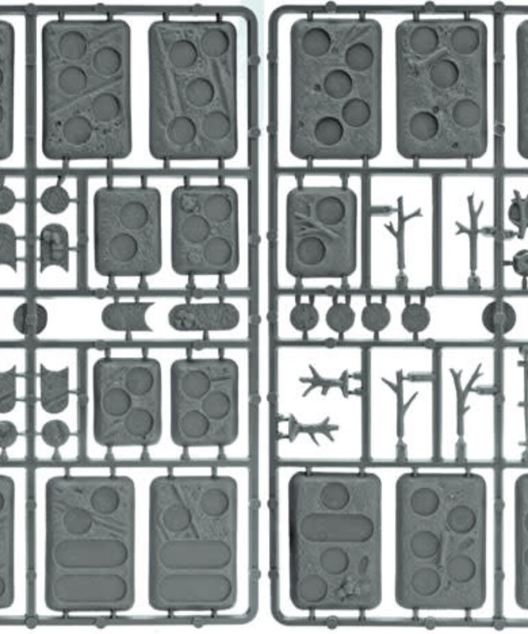 Flames of War Flame of War XX107 Plastic Bases Rural