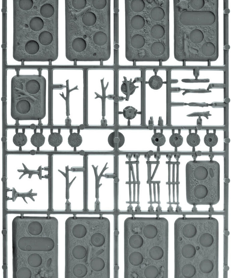 Flames of War Flame of War XX107 Plastic Bases Rural