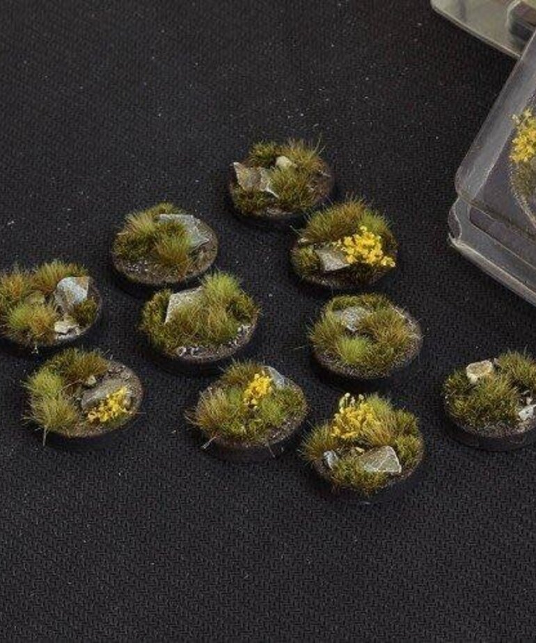 GamersGrass Gamers Grass Battle Ready Bases  Highland Round 25mm (10)
