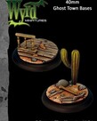 Wyrd Malifaux Ghost Town Bases 40mm (2) unpainted