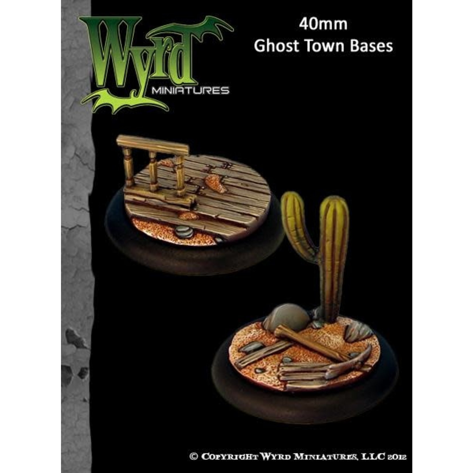 Wyrd Malifaux Ghost Town Bases 40mm (2) unpainted