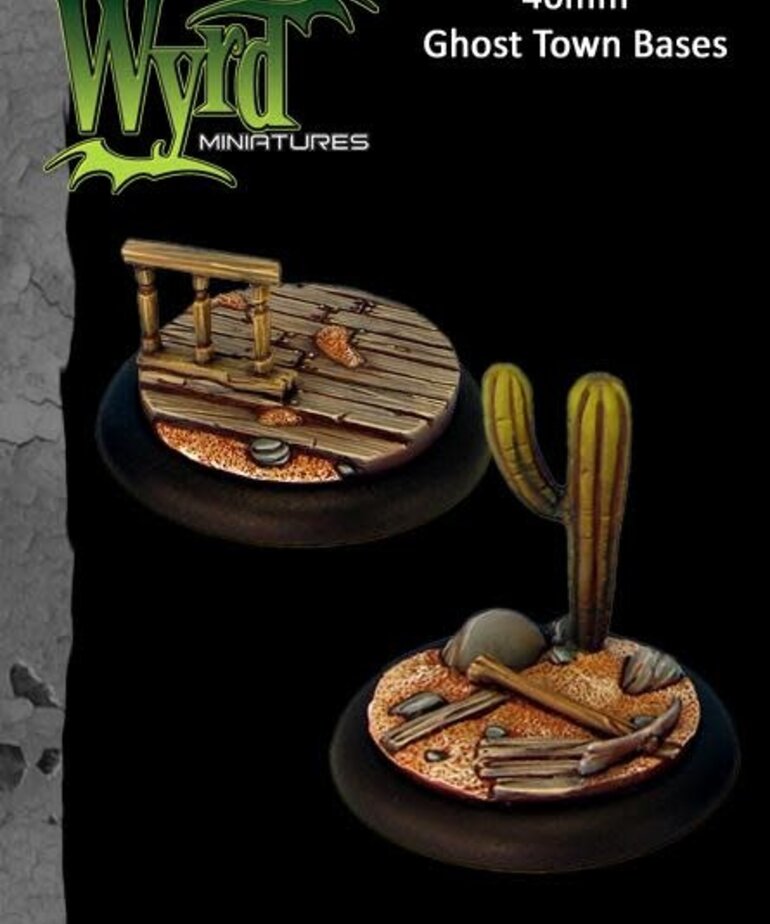 Wyrd Malifaux Ghost Town Bases 40mm (2) unpainted