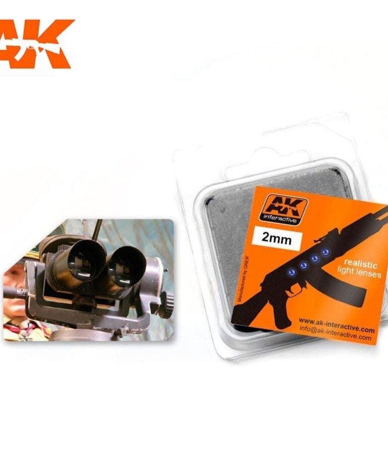 AK Interactive AK224 Realistic Light Lenses 2mm Optic Colour (4)
